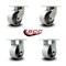 Service Caster 6'' Heavy Duty Semi Steel Cast Iron Wheel Caster Set 2 Swivel 2 Rigid, 4PK CRAN-SCC-KP92S630-SSR-2-R-2 - alternate 5